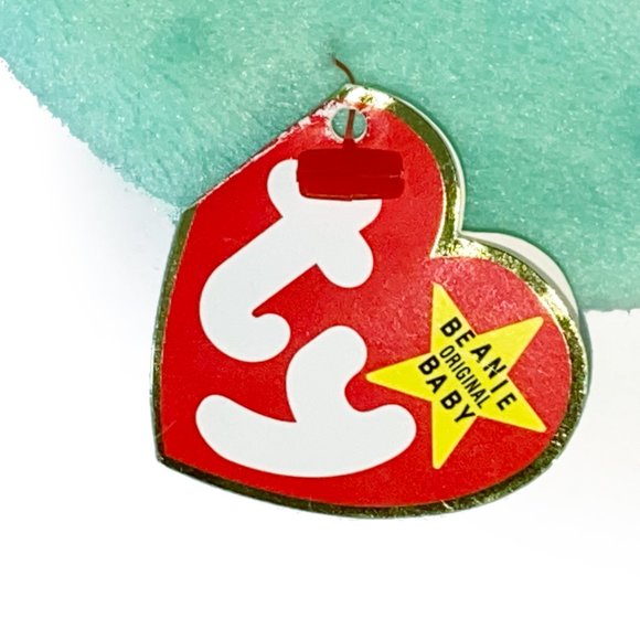 Vintage 1997 Ty Beanie Baby HIPPITY Green Rabbit w/ Tag - Rare Plush #4119 - Picture 3 of 7